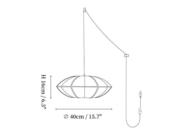 Bombori Pendant Swag Lamp
