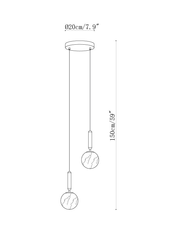 Bosso Alabaster Pendant Lamp