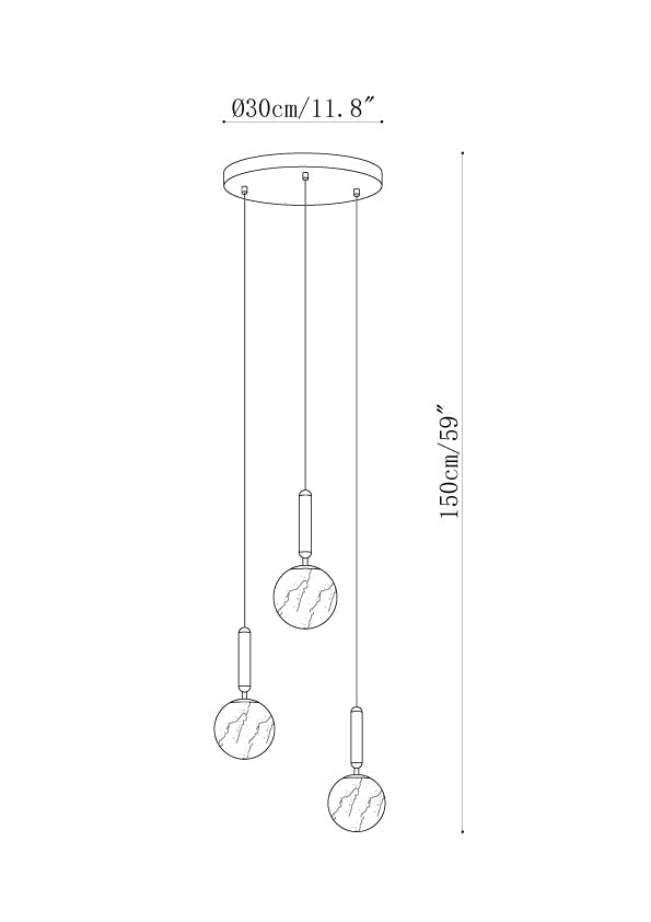 Bosso Alabaster Pendant Lamp
