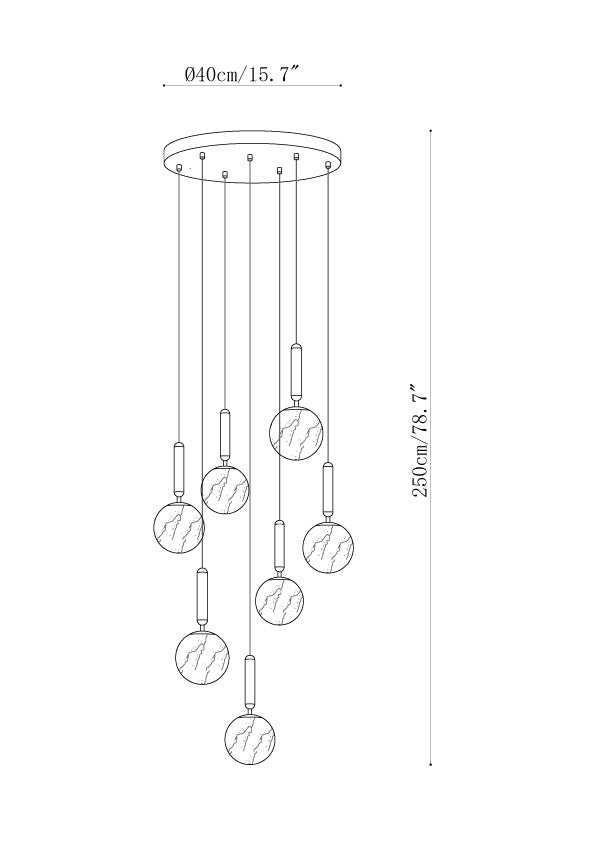 Bosso Alabaster Pendant Lamp