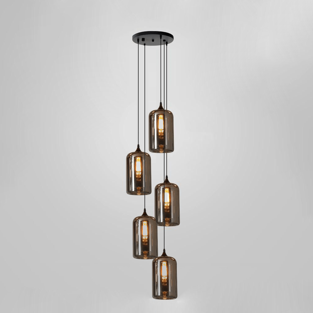 Bottle Glass Pendant Light