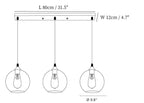 Bottle Glass Pendant Light