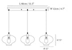 Bottle Glass Pendant Light