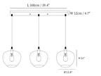Bottle Glass Pendant Light