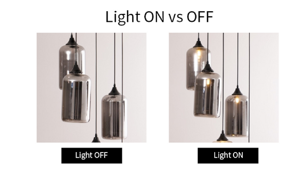 Bottle Glass Pendant Light