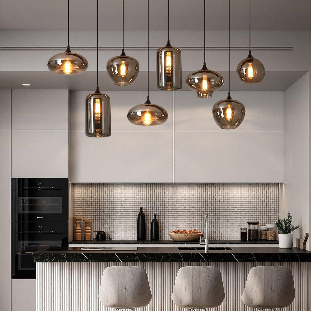 Bottle Glass Pendant Light