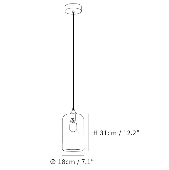Bottle Swag Pendant Light