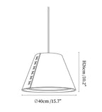Bow Tie Acoustic Pendant Lamp
