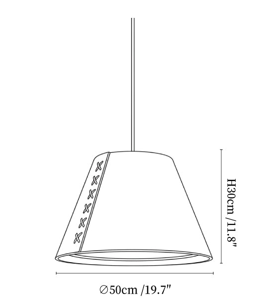 Bow Tie Acoustic Pendant Lamp