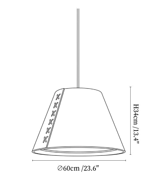 Bow Tie Acoustic Pendant Lamp