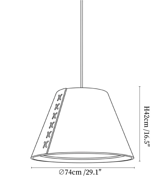 Bow Tie Acoustic Pendant Lamp