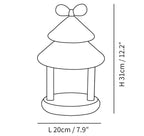 Bow Tie Cone Table Lamp