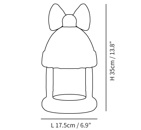 Bow Tie Hat Table Lamp