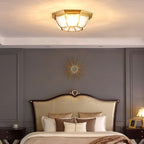 Bowl Shaped Brass Ceiling Lamp