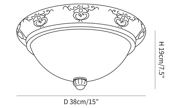 Brahm Flush Ceiling Light