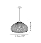 Braided Rattan Pendant Lamp