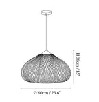 Braided Rattan Pendant Lamp
