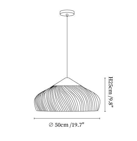 Braided Rattan Pendant Lamp