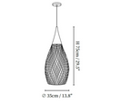 Braided Rattan Pendant Lamp