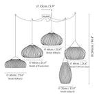 Braided Rattan Pendant Lamp