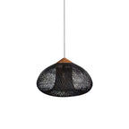Braided Rattan Swag Pendant Lamp