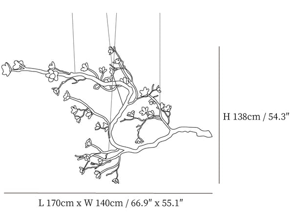 Branch Flower Chandelier