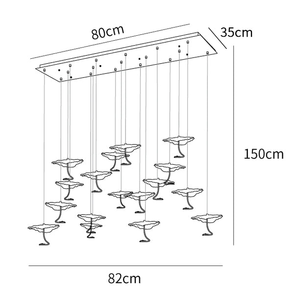 Brass Aviary Constellation Chandelier