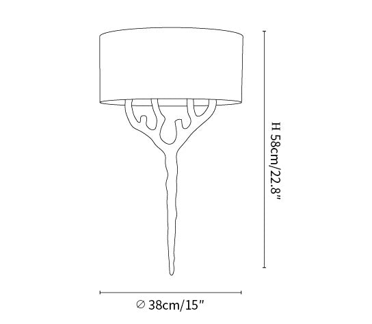 Brass Branch Wall Lamp