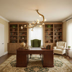 Brass Flower Branch Chandelier