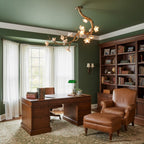 Brass Flower Branch Chandelier