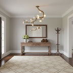 Brass Flower Branch Chandelier