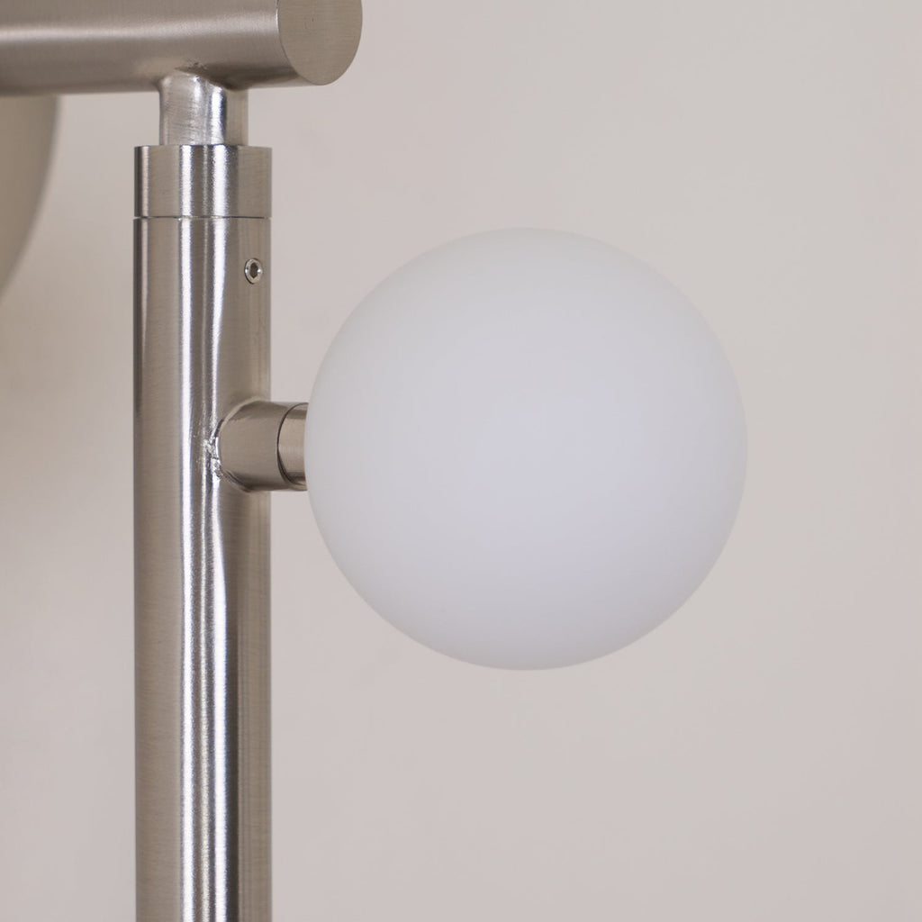 Brass Glass Tube Plug-in Wall Lamp