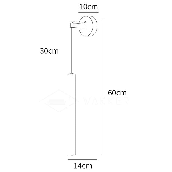 Brass Line Wall Light