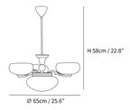 Brass Radiance Orb Chandelier