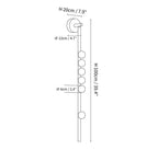 Brass Glass Tube Wall Lamp
