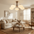 Brass Wooden Persimmon Chandelier