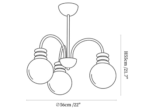 Bravelle Arc Chandelier