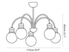 Bravelle Arc Chandelier