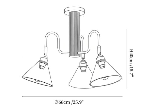 Bravik Wood Chandelier