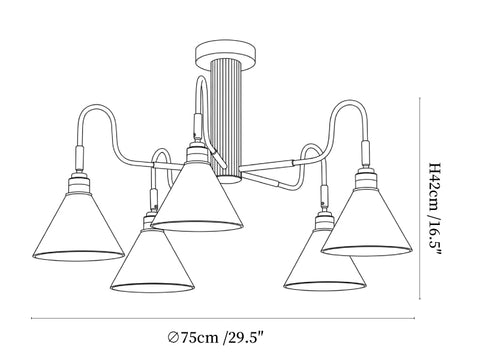 Bravik Wood Chandelier