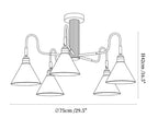 Bravik Wood Chandelier