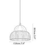 Bravon Wood Dome Pendant Lamp