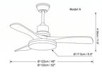 Breeze Master Wooden 48"/52" Ceiling Fan Light