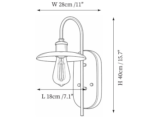 Brenton Arch Wall Lamp