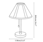 Briar Leather Trim Fabric Table Lamp