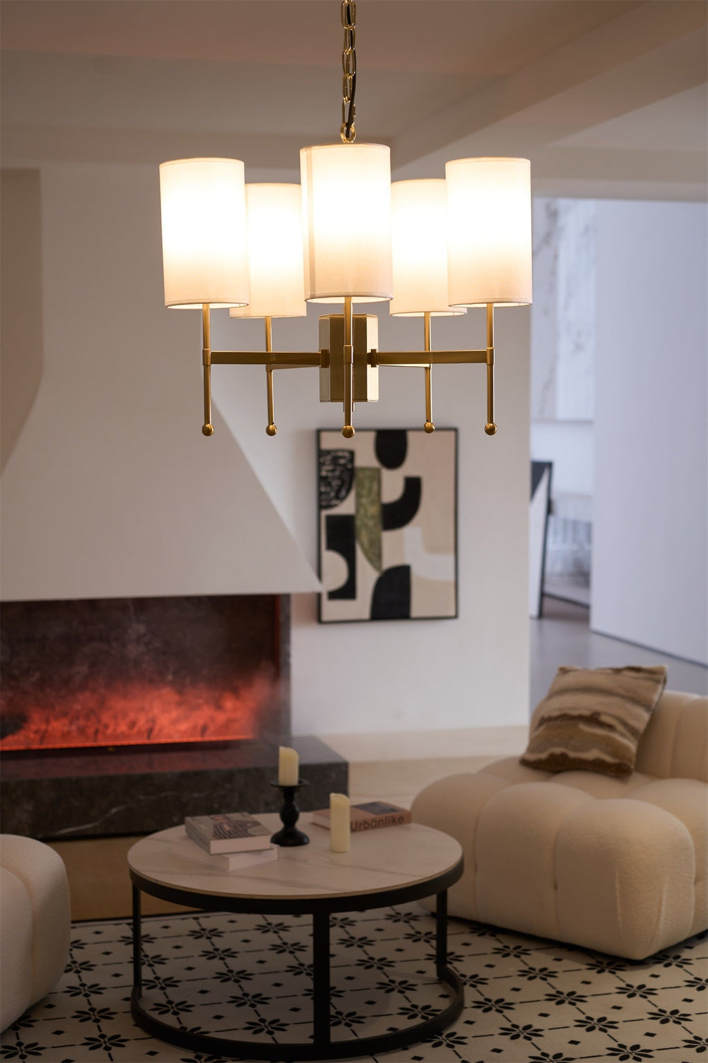 Brilliancess Brass Chandelier