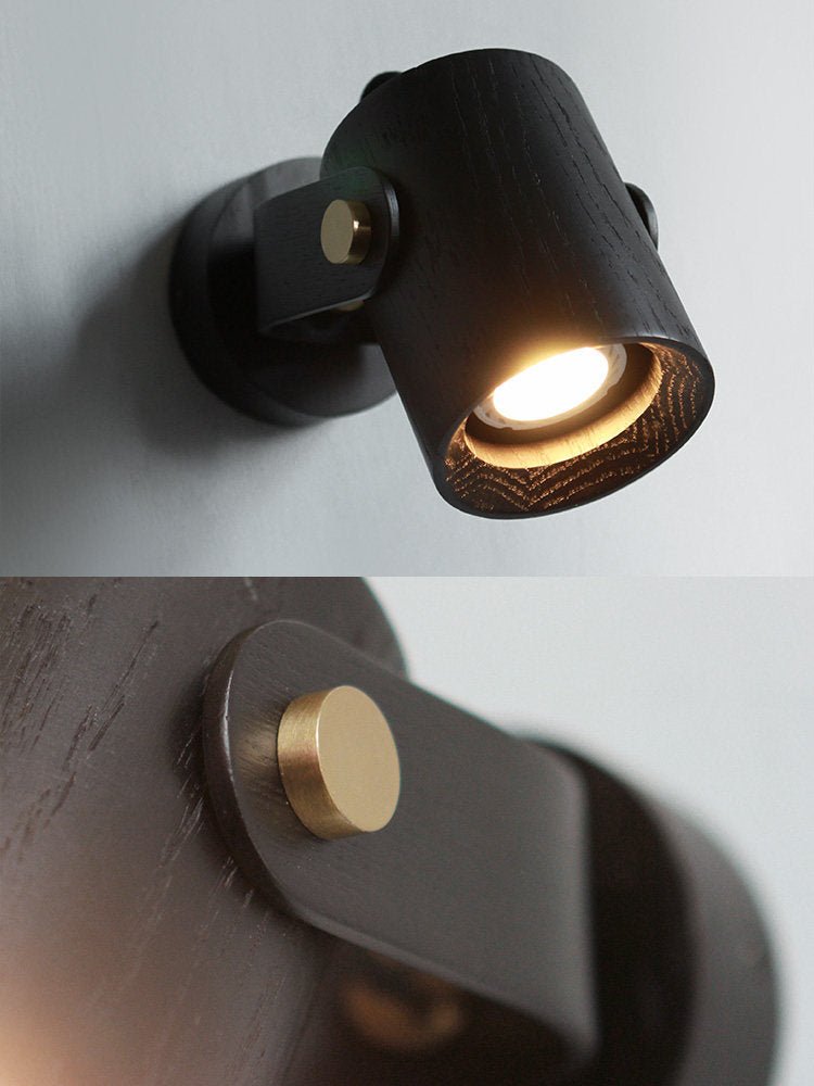 Brinka Wood Wall Spotlight