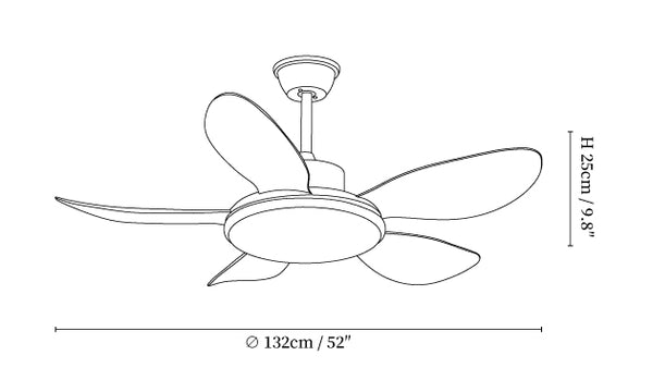 Brinley 42"/52" Ceiling Fan Light