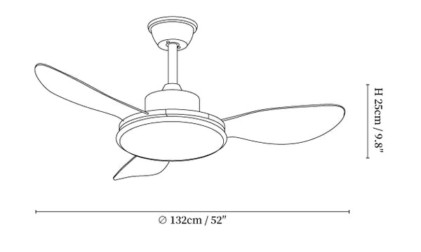 Brinley 42"/52" Ceiling Fan Light