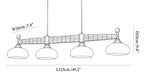 Brixton Oar Linear Pendant Lamp